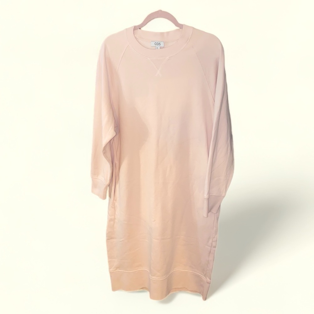 COS pale pink sweater dress